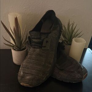 Hey Dude Slip-On Knit Sneakers blk/grey